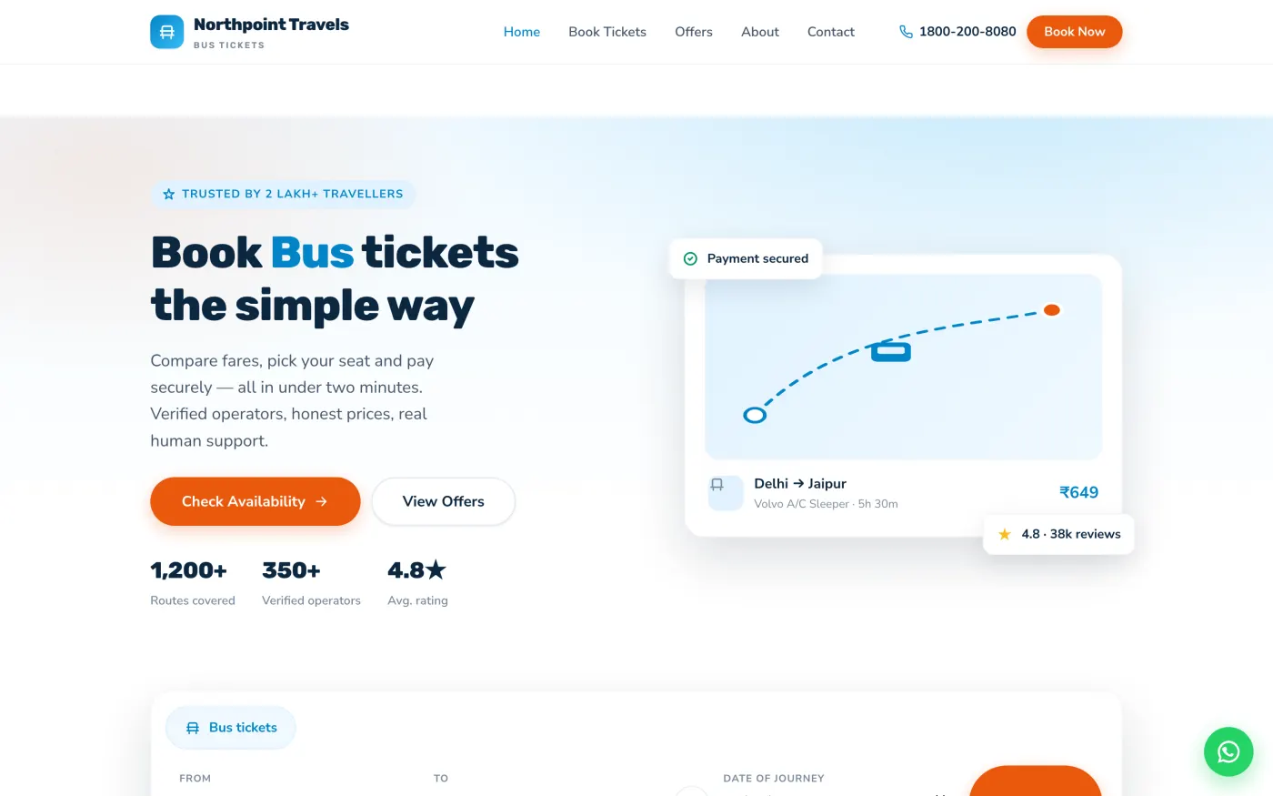 Travel and tours website